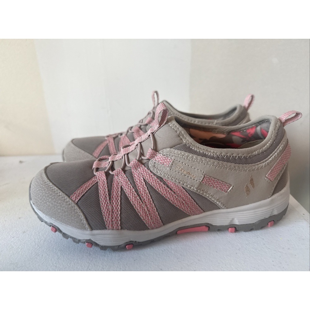 Skechers Slip On Shoes Womens Size 8.5Trail Walking Seager Tan/Pink 158049 Taupe